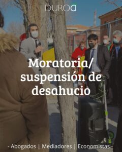 Suspensión desahucios