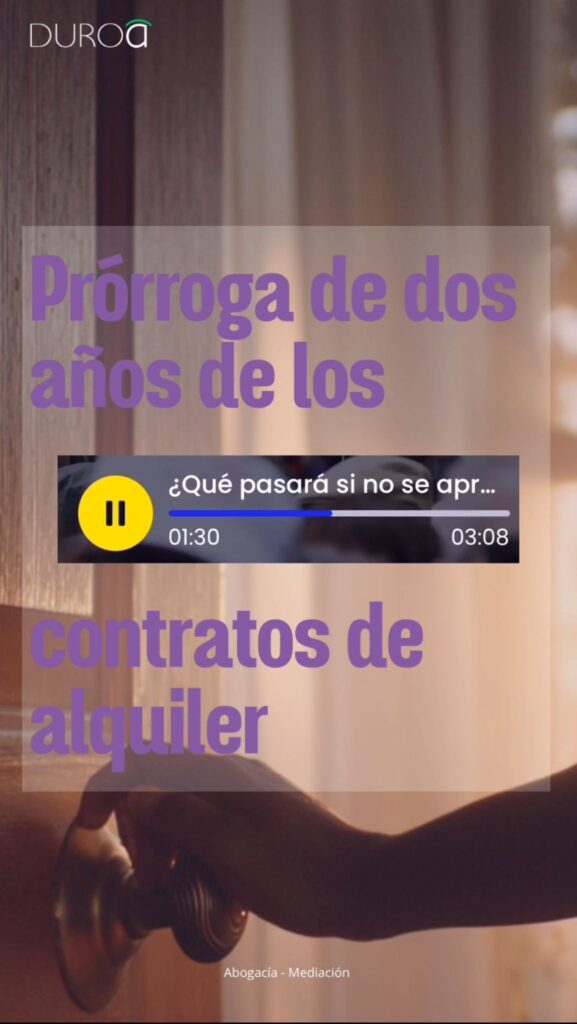 Prórroga de contratos de alquiler