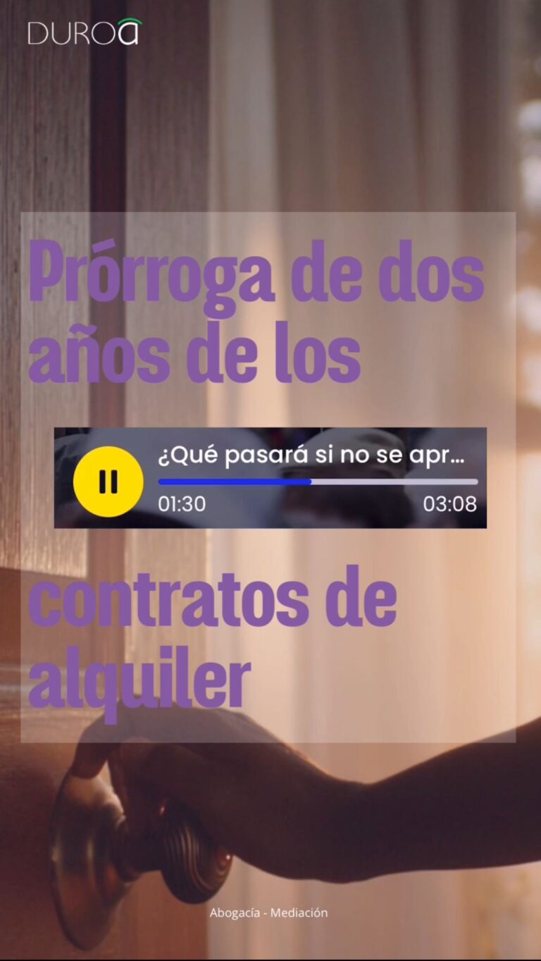 Prórroga de contratos de alquiler